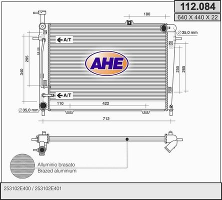 AHE Radiators, Motora dzesēšanas sistēma 112.084