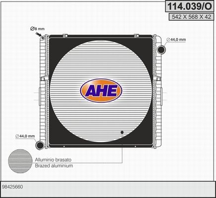 AHE Radiators, Motora dzesēšanas sistēma 114.039/O
