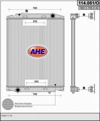 AHE Radiators, Motora dzesēšanas sistēma 114.081/O