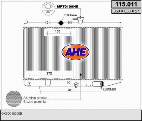 AHE Radiators, Motora dzesēšanas sistēma 115.011