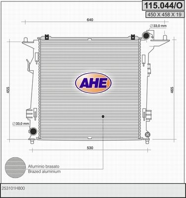 AHE Radiators, Motora dzesēšanas sistēma 115.044/O