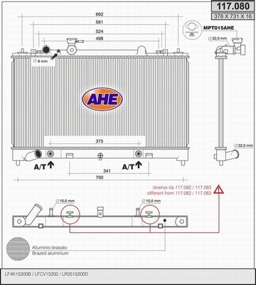 AHE Radiators, Motora dzesēšanas sistēma 117.080