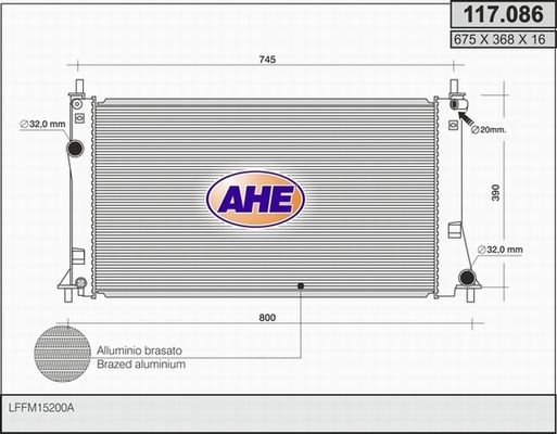 AHE Radiators, Motora dzesēšanas sistēma 117.086