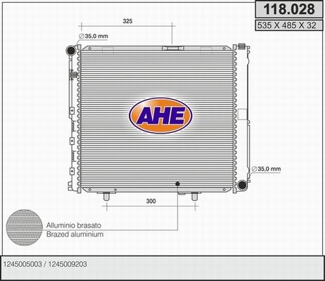 AHE Radiators, Motora dzesēšanas sistēma 118.028