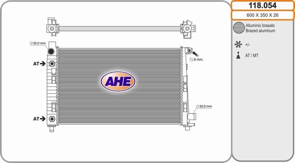 AHE Radiators, Motora dzesēšanas sistēma 118.054