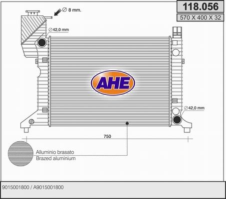 AHE Radiators, Motora dzesēšanas sistēma 118.056