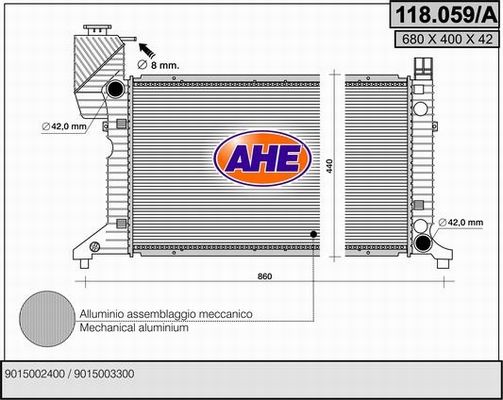AHE Radiators, Motora dzesēšanas sistēma 118.059/A