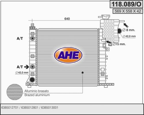 AHE Radiators, Motora dzesēšanas sistēma 118.089/O