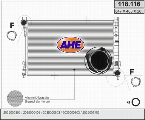 AHE Radiators, Motora dzesēšanas sistēma 118.116