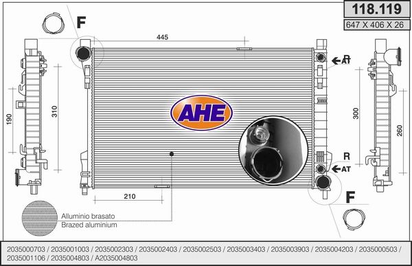 AHE Radiators, Motora dzesēšanas sistēma 118.119