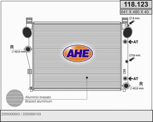 AHE Radiators, Motora dzesēšanas sistēma 118.123