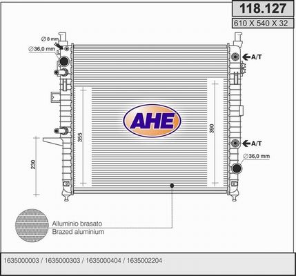 AHE Radiators, Motora dzesēšanas sistēma 118.127