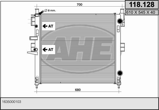AHE Radiators, Motora dzesēšanas sistēma 118.128