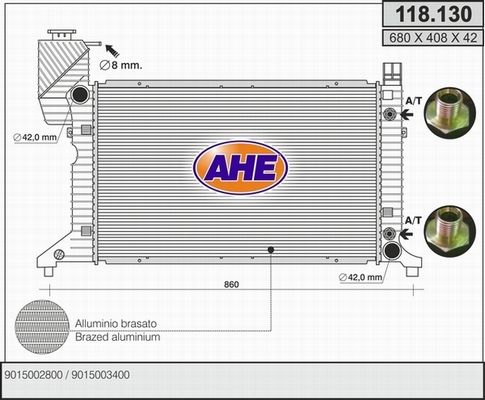 AHE Radiators, Motora dzesēšanas sistēma 118.130