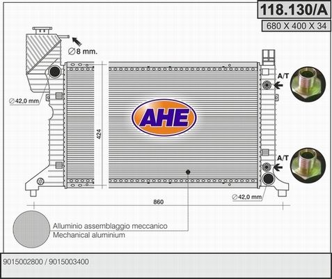 AHE Radiators, Motora dzesēšanas sistēma 118.130/A