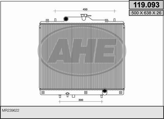 AHE Radiators, Motora dzesēšanas sistēma 119.093