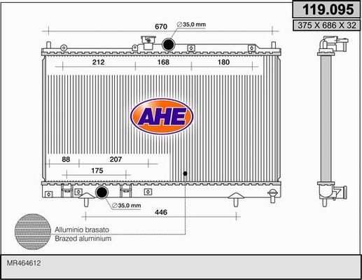 AHE Radiators, Motora dzesēšanas sistēma 119.095