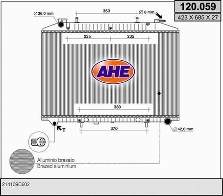 AHE Radiators, Motora dzesēšanas sistēma 120.059