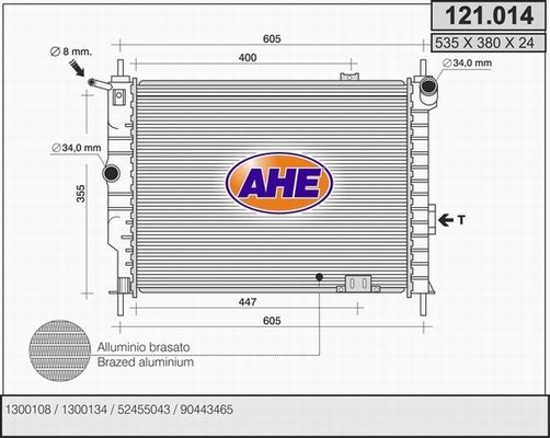 AHE Radiators, Motora dzesēšanas sistēma 121.014