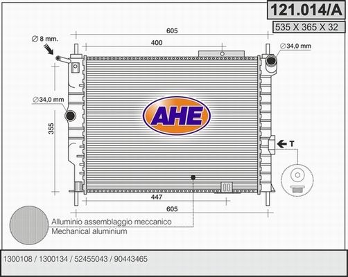 AHE Radiators, Motora dzesēšanas sistēma 121.014/A
