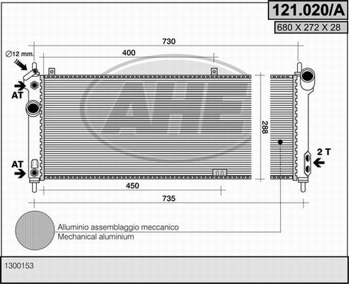 AHE Radiators, Motora dzesēšanas sistēma 121.020/A