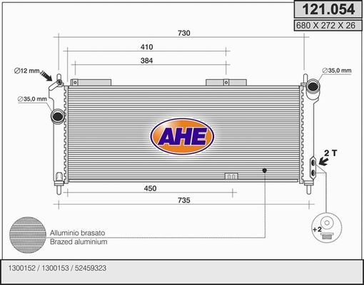 AHE Radiators, Motora dzesēšanas sistēma 121.054