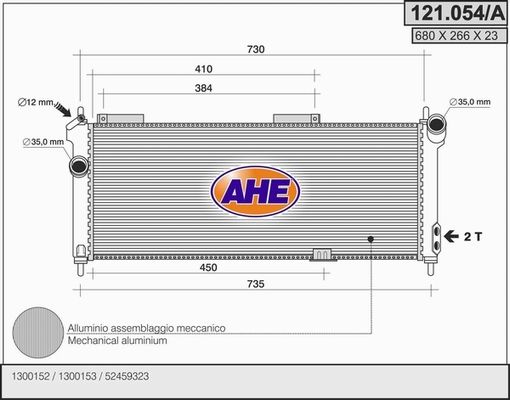 AHE Radiators, Motora dzesēšanas sistēma 121.054/A