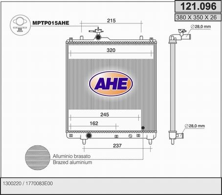 AHE Radiators, Motora dzesēšanas sistēma 121.096