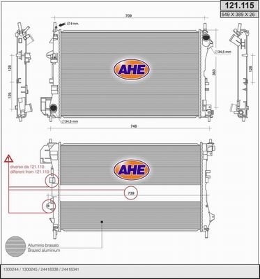 AHE Radiators, Motora dzesēšanas sistēma 121.115