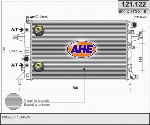 AHE Radiators, Motora dzesēšanas sistēma 121.122