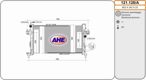 AHE Radiators, Motora dzesēšanas sistēma 121.126/A
