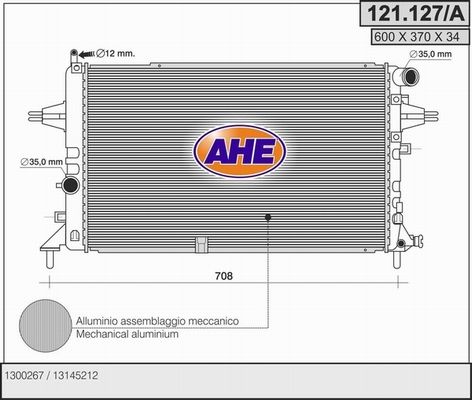 AHE Radiators, Motora dzesēšanas sistēma 121.127/A