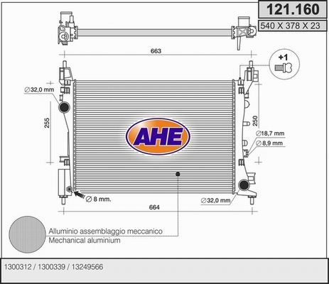 AHE Radiators, Motora dzesēšanas sistēma 121.160