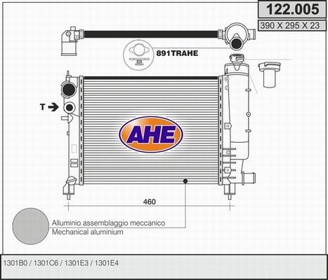 AHE Radiators, Motora dzesēšanas sistēma 122.005