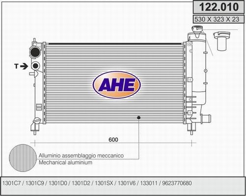 AHE Radiators, Motora dzesēšanas sistēma 122.010