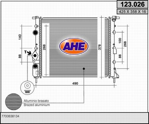 AHE Radiators, Motora dzesēšanas sistēma 123.026