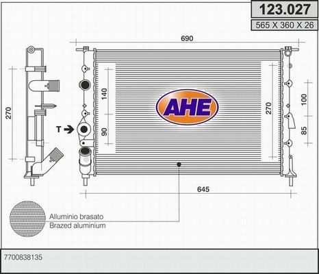 AHE Radiators, Motora dzesēšanas sistēma 123.027