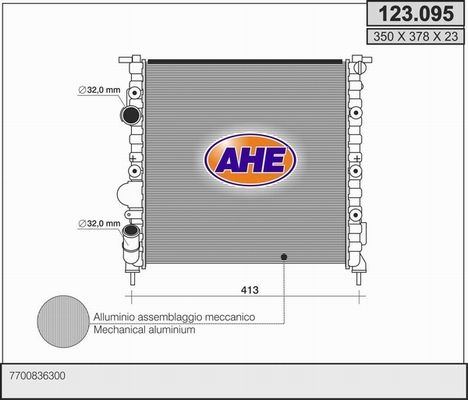 AHE Radiators, Motora dzesēšanas sistēma 123.095