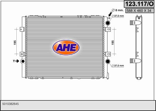 AHE Radiators, Motora dzesēšanas sistēma 123.117/O