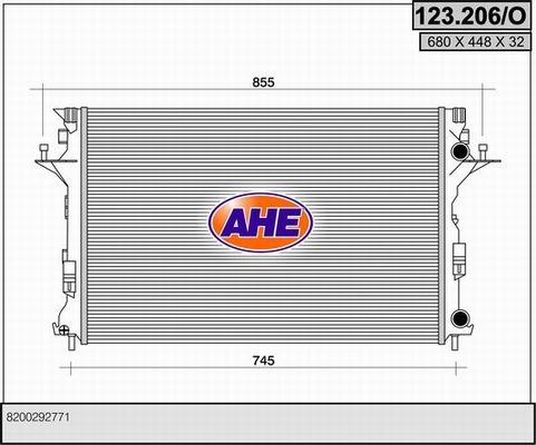 AHE Radiators, Motora dzesēšanas sistēma 123.206/O