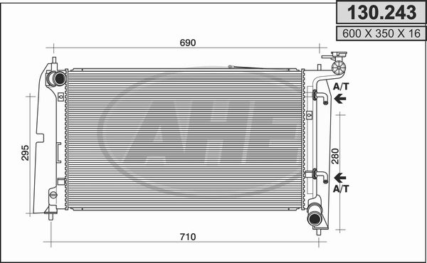 AHE Radiators, Motora dzesēšanas sistēma 130.243