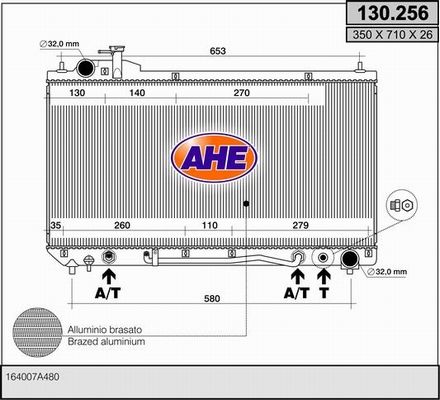 AHE Radiators, Motora dzesēšanas sistēma 130.256