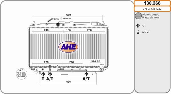 AHE Radiators, Motora dzesēšanas sistēma 130.266