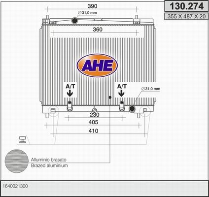 AHE Radiators, Motora dzesēšanas sistēma 130.274