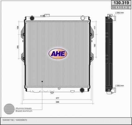 AHE Radiators, Motora dzesēšanas sistēma 130.319