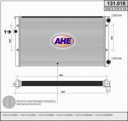 AHE Radiators, Motora dzesēšanas sistēma 131.018