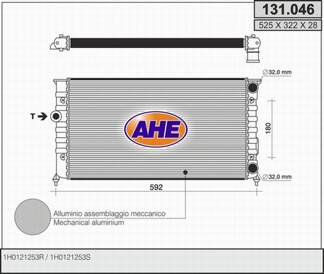 AHE Radiators, Motora dzesēšanas sistēma 131.046