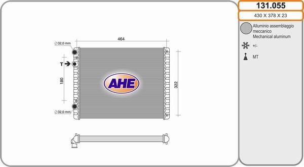 AHE Radiators, Motora dzesēšanas sistēma 131.055