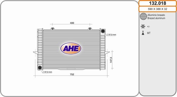 AHE Radiators, Motora dzesēšanas sistēma 132.018