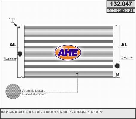 AHE Radiators, Motora dzesēšanas sistēma 132.047